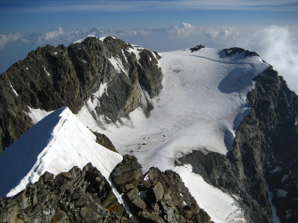 Fletschhorn from the Lagginhorn summit